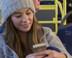 woman on bus