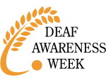 Logo for the 2021 Deaf Awareness Week