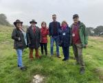 A photo of Portishead local residents with North Somerset Council councillors on land at the former Portishead Approach Golf Course.