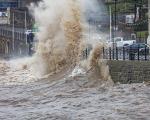 Storm water and flooding on Clevedon seafront