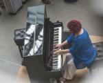 Woman playing piano