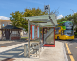 a bus in Alexandra Parade, Weston-super-Mare