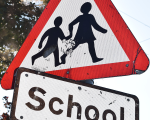 A school road sign