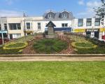 A photo of the floral clock in Weston-super-Mare with RNLI 200th anniversary planting complete taken on 5 June 2024