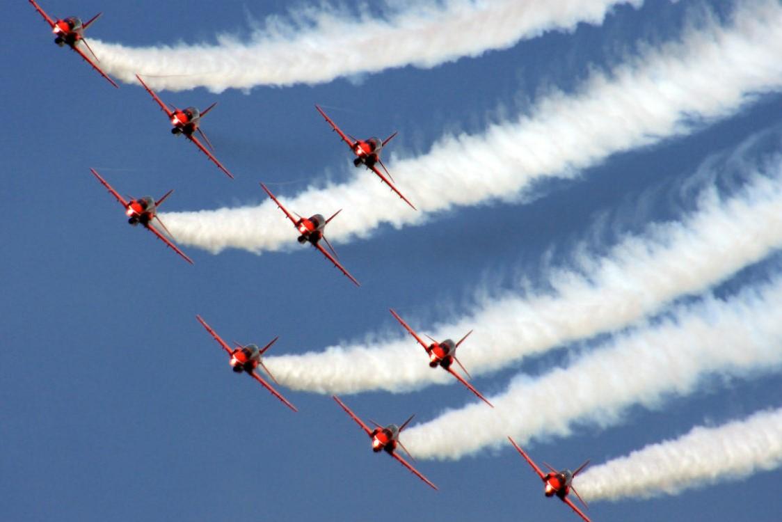 red arrows