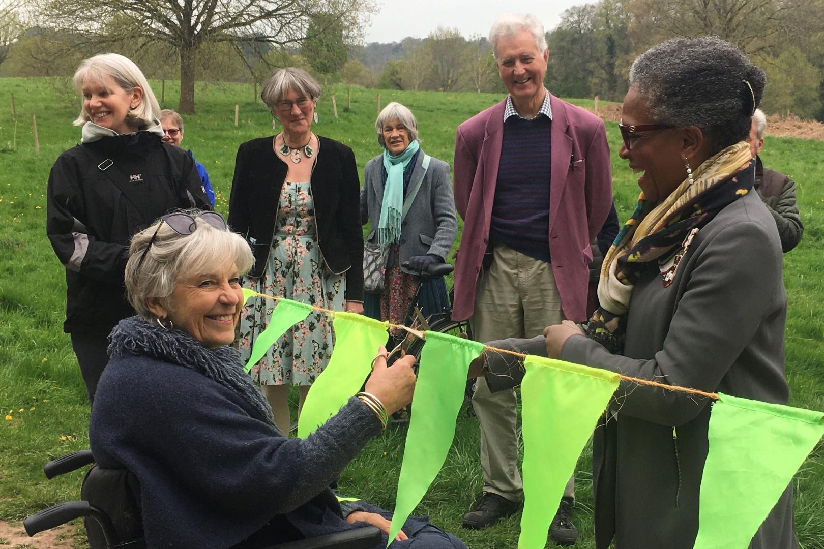 Official opening of the cycle route through Ashton Court Estate