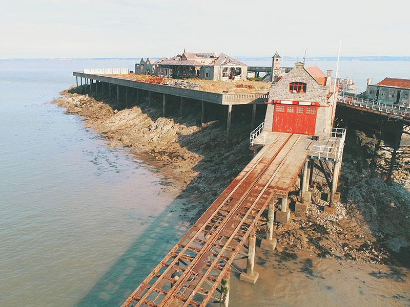 Birnbeck Pier from the air