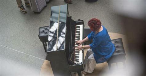 Woman playing piano