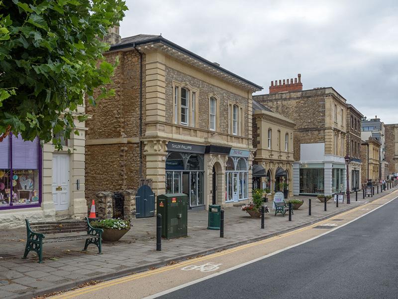 a view of Hill Road in Clevedon