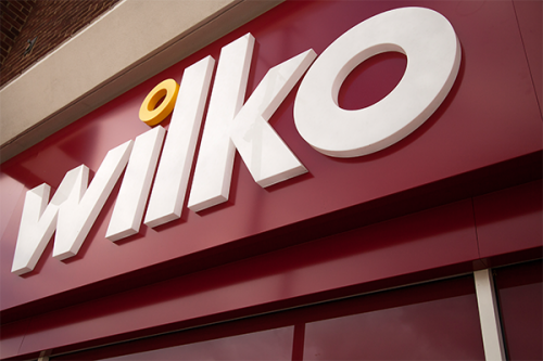 Wilko shop sign