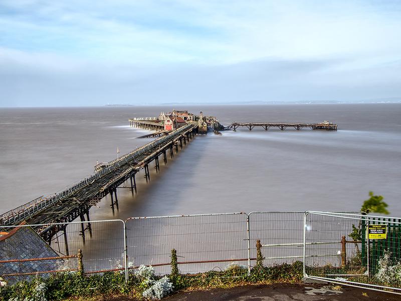 A view of Birnbeck Pier and island