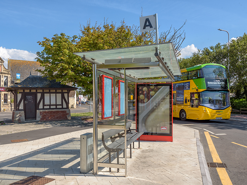 a bus in Alexandra Parade, Weston-super-Mare