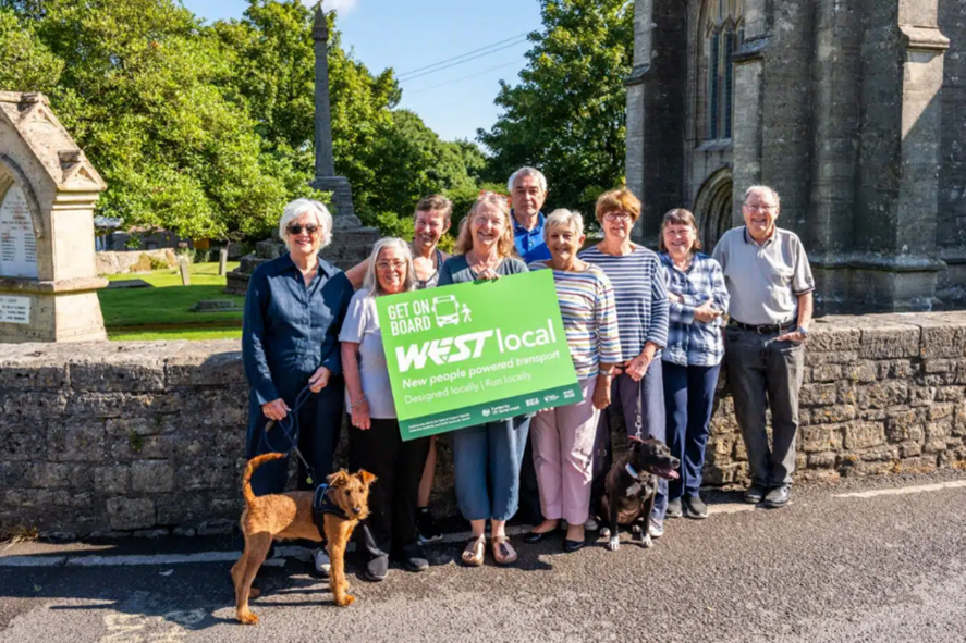 Community holds WESTlocal sign