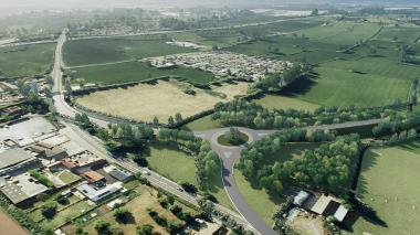 artist's impression of new Banwell bypass